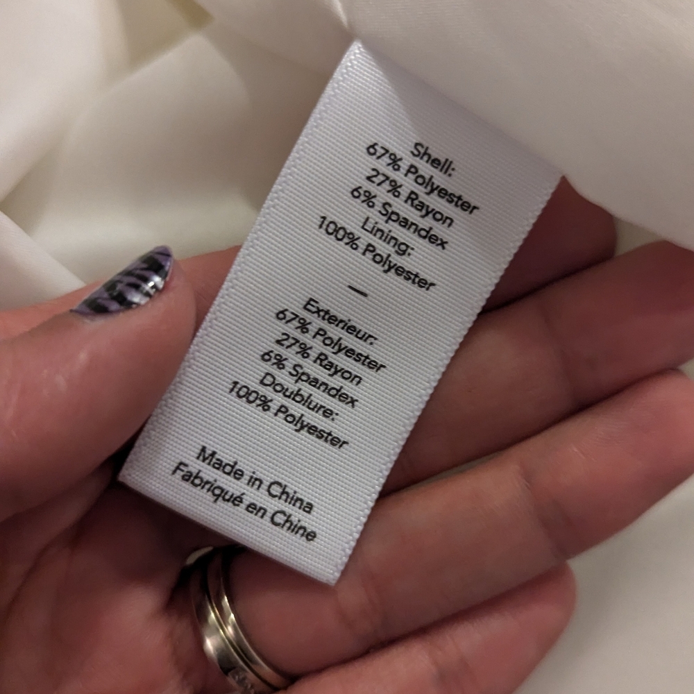 Likely White Ruffle Adjustable Spaghetti Strap Dr… - image 7